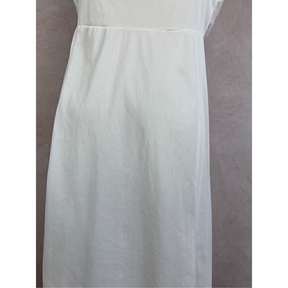 Vintage White Plus Size Slip Dress - Picture 6 of 12